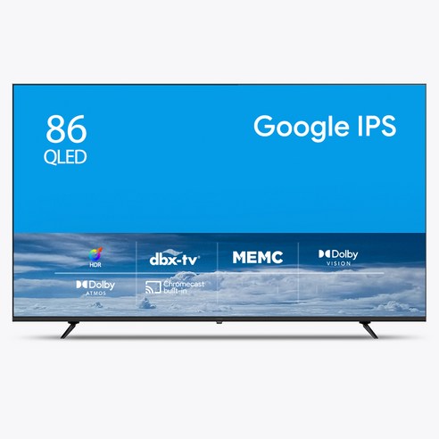 더함 4K UHD QLED 구글 OS TV, 217cm, NA861QLED SMART HOME120 24k1, 벽걸이형, 방문설치