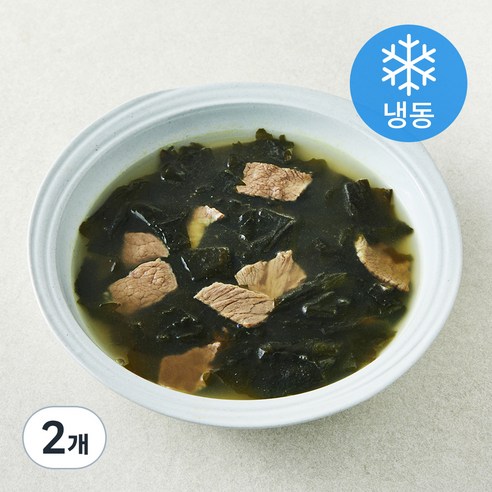 더반찬 쇠고기 미역국 (냉동), 550g, 2개