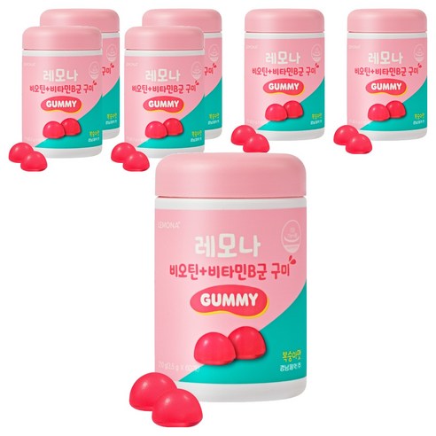 레모나 비오틴 플러스 비타민B군 구미, 60정, 210g, 7개