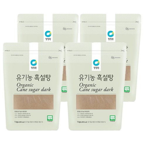 청정원 흑설탕, 1kg, 4개