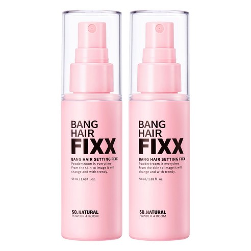 쏘내추럴 뱅 헤어 세팅 픽서, 2개, 50ml