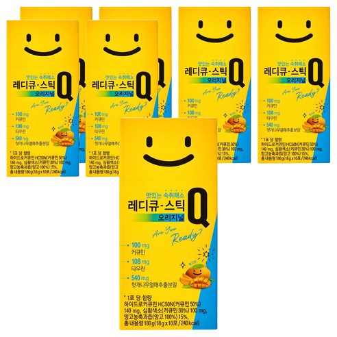레디큐 스틱 오리지널 맛있는 숙취해소 젤리, 18g, 70개