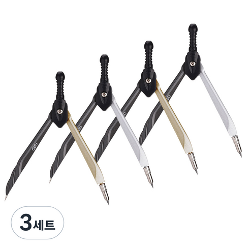 델리 연필식 컴퍼스 EG20502 2종 4p 랜덤 발송, 3세트