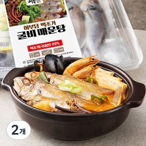 어부담 백조기 굴비매운탕 밀키트, 1000g, 2개