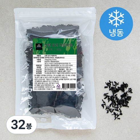 엠수산 간편 요리 자른미역 (냉동), 20g, 32봉