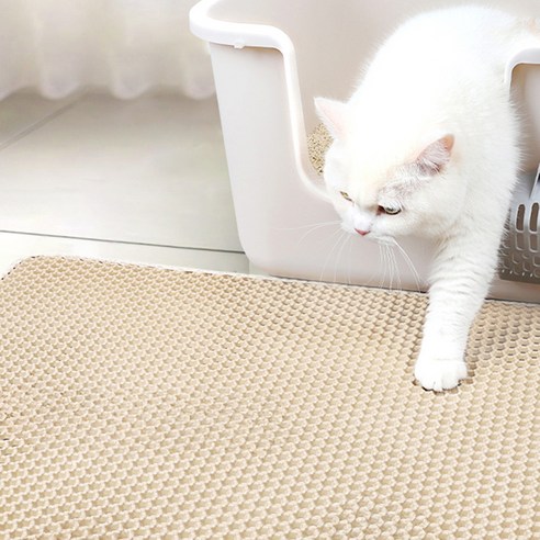 고양이 모래 지옥 탈출! 코멧 벌집매트로 깔끔한 집사 되기