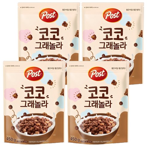 포스트 코코 그래놀라 시리얼, 450g, 4개
