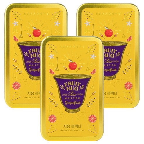 쌍계명차 과일허그 자몽 블랙티 티캔, 2.7g, 6개입, 3개