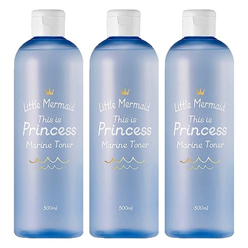 뷰티레시피 리틀머메이드 프린세스 마린토너, 500ml, 3개