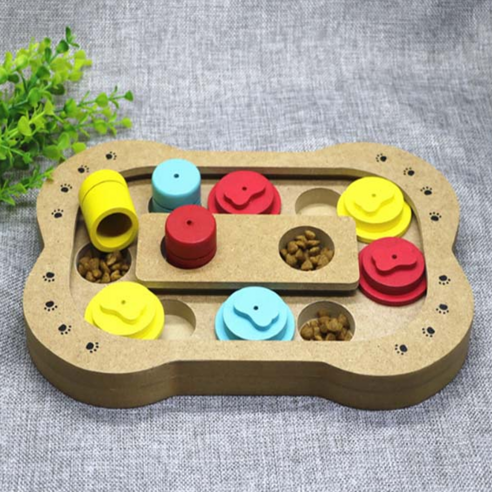 말랑젤리 강아지 노즈워크 IQ 장난감 29 x 19 x 3 cm, 뼈모양, 1개