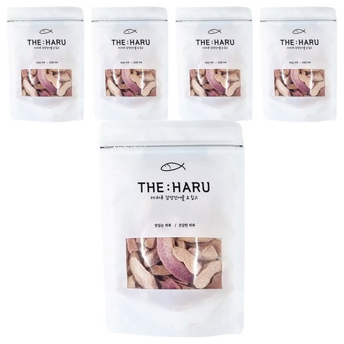 더하루 동결건조 핑크 복숭아칩, 50g, 5개