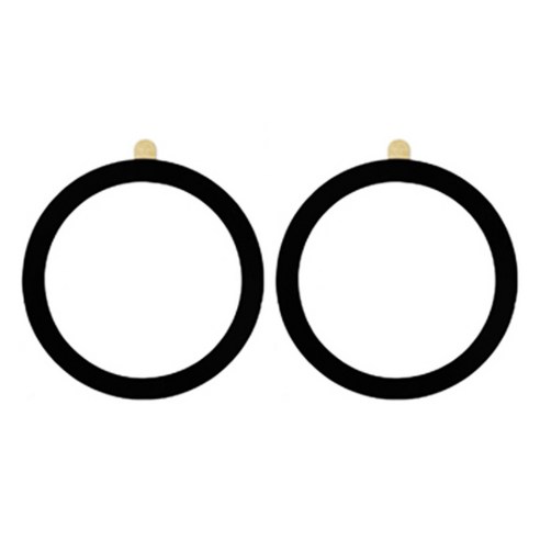 더블유케이스 맥세이프링 플레이트 호환 자석 스티커, 블랙, 2개