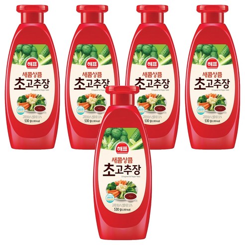 해표 새콤상큼 초고추장, 530g, 5개