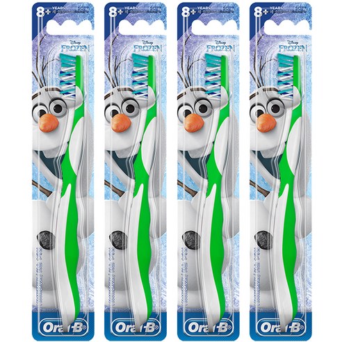 오랄비 스테이지스 4단계 유아칫솔, 겨울왕국(랜덤발송), 1개입, 4개