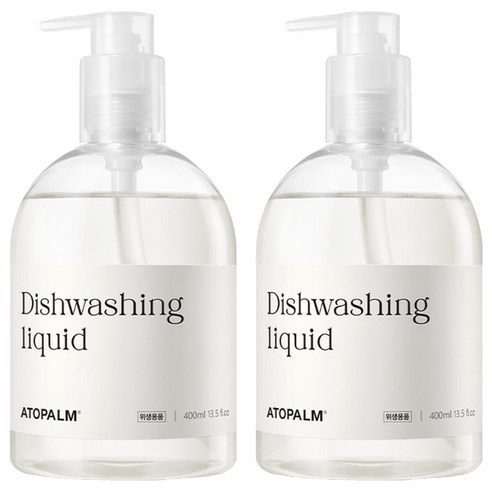 아토팜 젖병 주방세제, 400ml, 2개