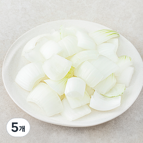 국내산 양파 깍둑썰기, 300g, 5개