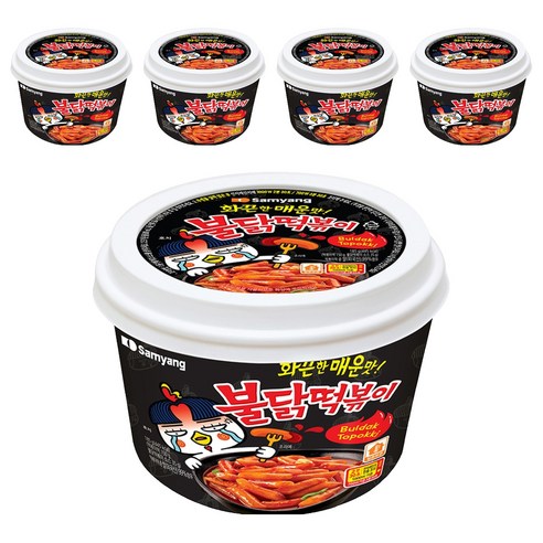 삼양 불닭떡볶이, 185g, 5개