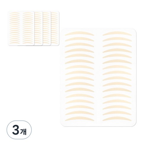 더분 깃털 누드 단면 쌍꺼풀테이프 160p, 누드C타입, 3개