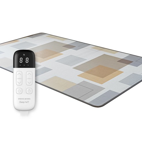 온돌왕 한일메디칼 IoT 탄소 모노륨매트 전기장판 그레이시티 CEL-480W, 7~8인용(300 x 183 cm)