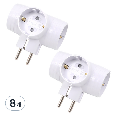 에코파워탭 T자 멀티탭 3구 EPM-403T, 6cm, 8개