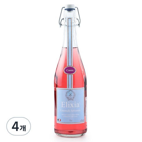 Elixia 블랙커런트맛 탄산음료, 750ml, 4개