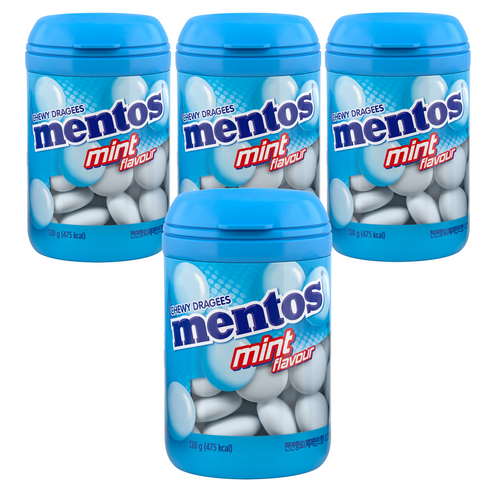 멘토스 민트맛 바틀, 120g, 4개