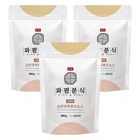 파평분식 떡볶이 소스 분말 순한맛, 500g, 3개
