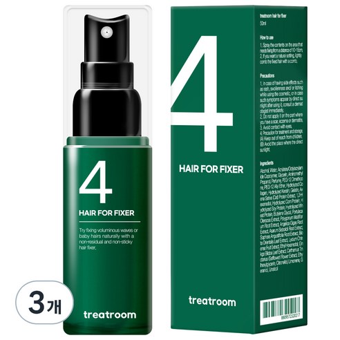 트리트룸 헤어 포 픽서 스프레이, 50ml, 3개