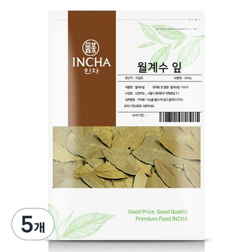 인차 수입 월계수잎, 200g, 1개입, 5개