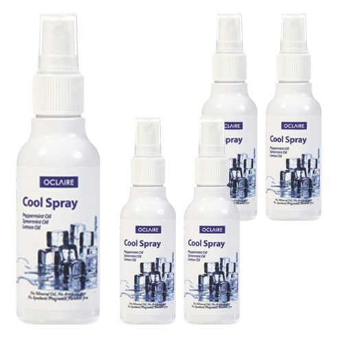 오끌레어 아로마 페퍼민트 쿨스프레이 미스트, 120ml, 5개