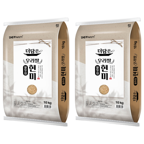더담은 국산 현미, 10kg, 2개