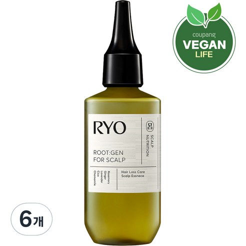 려 루트젠 탈모증상전문케어 두피에센스, 6개, 80ml