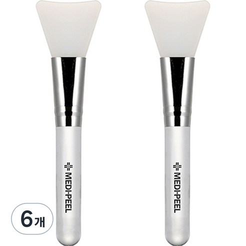 메디필 에어 터치 실리콘팩 브러쉬, 투명, 6개