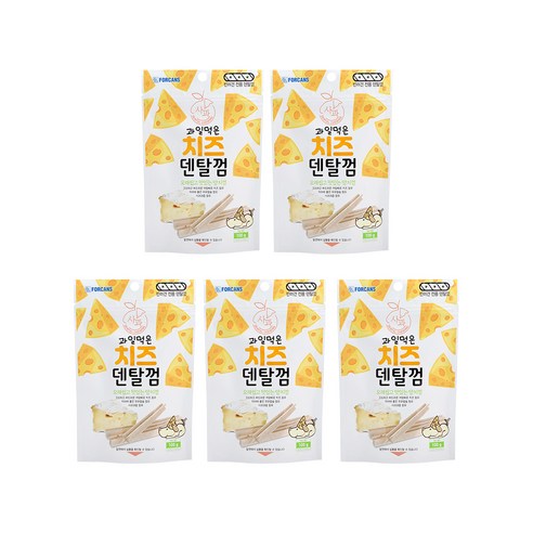포켄스 과일먹은 치즈덴탈껌 100g, 사과, 5개