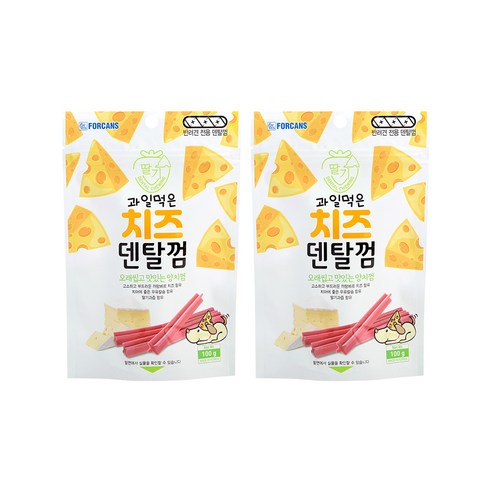 포켄스 과일먹은 치즈덴탈껌 100g, 사과, 18개입