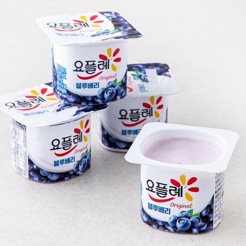 요플레 블루베리 멀티 85g, 12개입