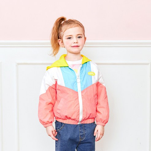 마리앤모리 아동용 트렌디 바람막이 후드 점퍼