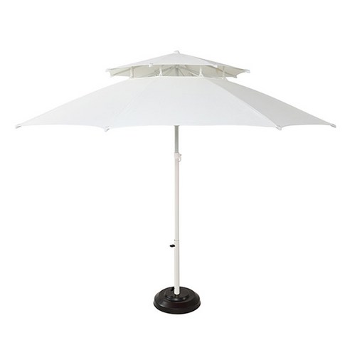 대양파라솔 2단 8각 FRP 파라솔 지름 2300mm, 아이보리, 1개