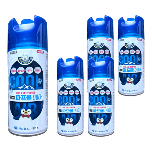 제일헬스사이언스 제일 파프쿨 에어 180ml, 5개, 1개입