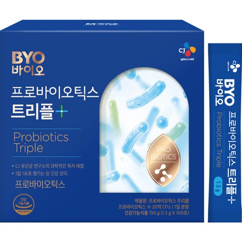 BYO 프로바이오틱스 트리플 유산균 100p, 150g, 1개