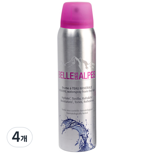 벨데스 알프스 미네랄워터 스프레이, 75ml, 4개