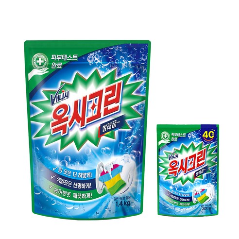 옥시크린 표백제1.4kg + 200g, 1개