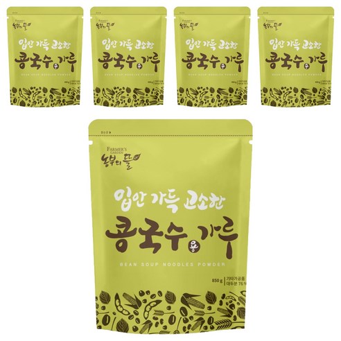 농부의뜰 콩국수용 가루, 850g, 5개