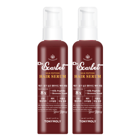 토니모리 닥터 스칼렛 실크 펩타이드 헤어세럼, 2개, 150ml