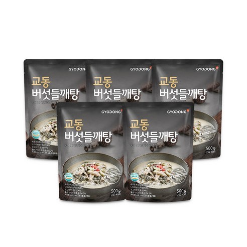 교동식품 버섯 들깨탕, 500g, 5개