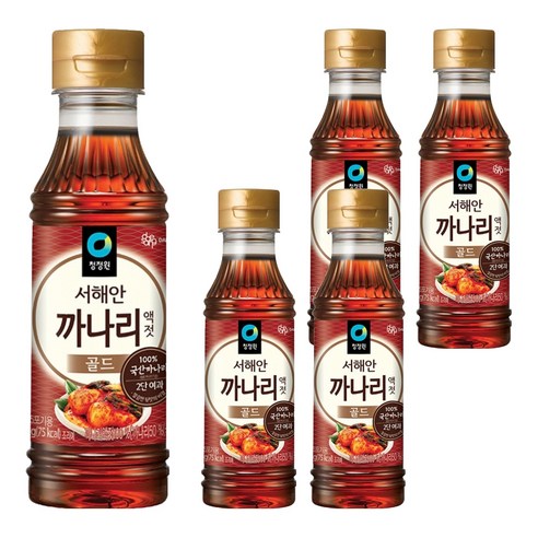 청정원 까나리 액젓 골드, 250g, 5개