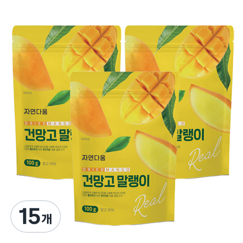 자연다움 건망고 슬라이스, 15개, 100g