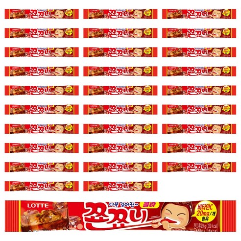 롯데제과 쬰쬬니 콜라, 29g, 40개