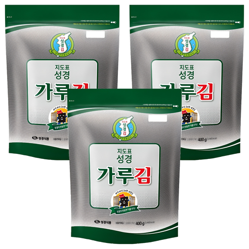 지도표성경 가루김, 400g, 3개