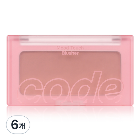 코드글로컬러 무드터치 블러셔 3.5g, 04 로지 무화과, 6개
